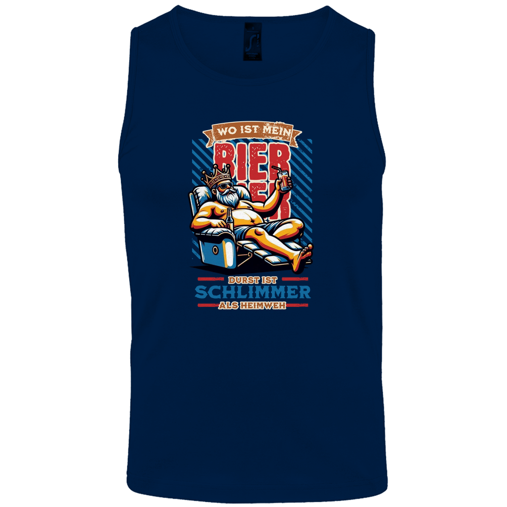 Herren Tank Top - Durst ist schlimmer als Heimweh